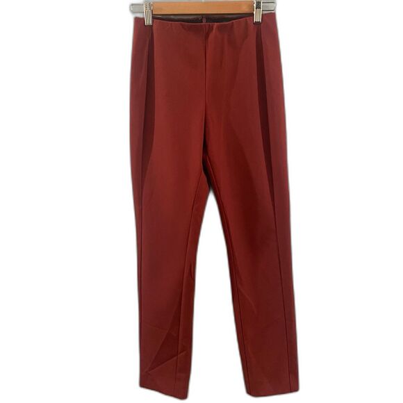 Theory Navalane Becker Pull On Pant - Cherry 2 - Picture 3 of 6